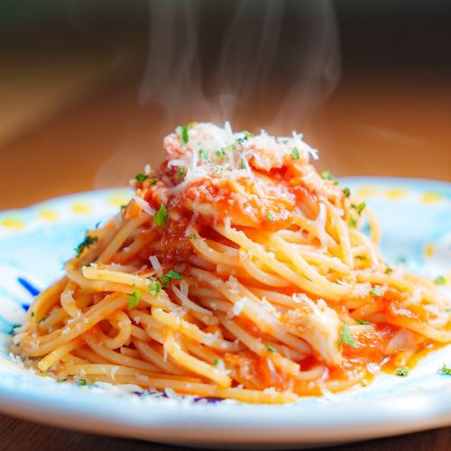 【まずは一品】アラビアータやカルボナーラなどパスタも豊富な種類ご用意♪