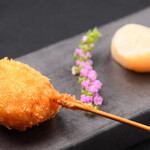 北海ホタテ串揚げ
