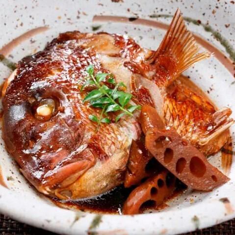 鯛かぶと煮