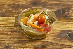 Colorful vegetable pickles