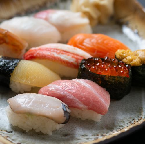 留萌・札幌の市場直送！新鮮魚介と地元米で味わう握り