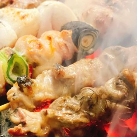 【備長炭使用の本格炭火焼き鳥】