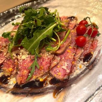 [Includes a whole cake with a message] [Birthday course] 6 dishes including fresh fish & Kumano beef carpaccio and pizza