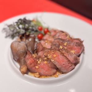 熊野牛ヒウチのタリアータ マデラソース