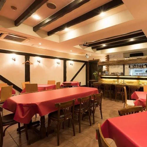 Party in a spacious store