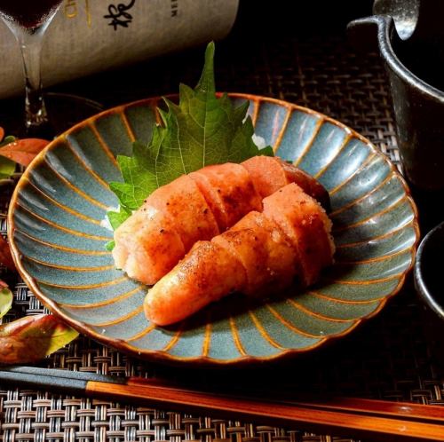 燻製辛子明太子炙り