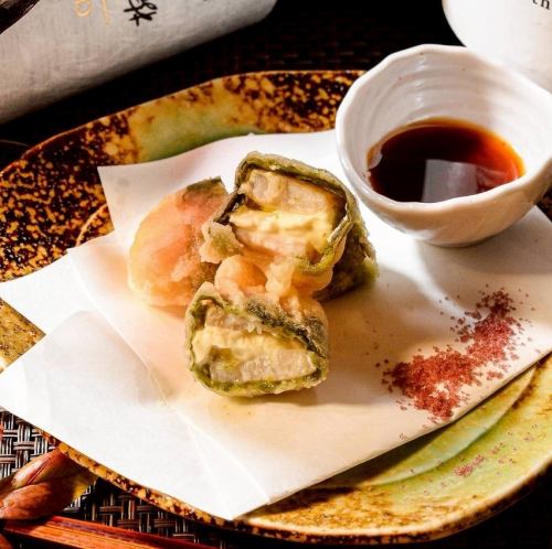 平貝のチーズ磯辺揚げ