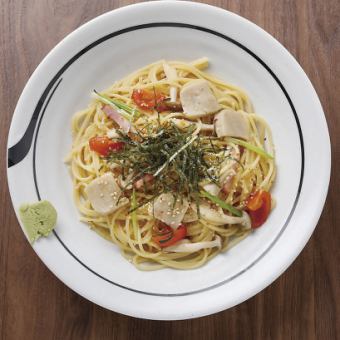 京生麩としめじのおしょうゆ風味