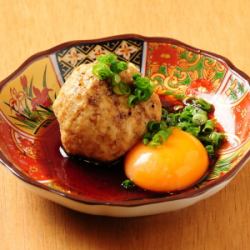 Tsukune (sauce, egg yolk)