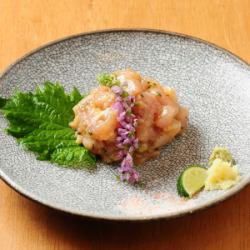 [Kyoto Red Chicken] Raw meatballs and four kinds of condiments