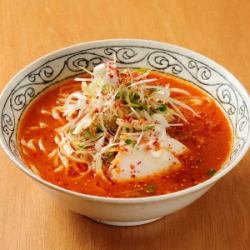 Chicken white soup ramen (red)