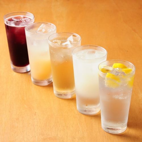 豊富なドリンクの数々。