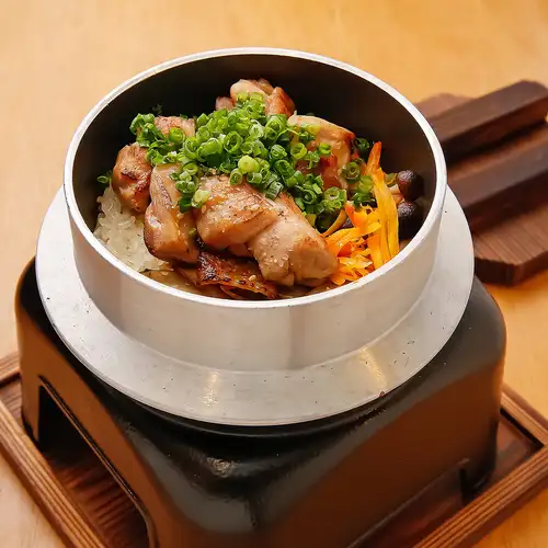 烤鸡什锦蔬菜饭