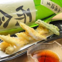 Conger eel tempura