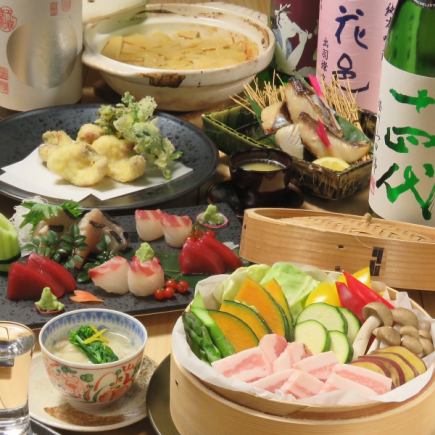 ◆2Hプレミアム飲み放題付き◆贅沢食材を堪能!クーポン利用で7000円(税込)!