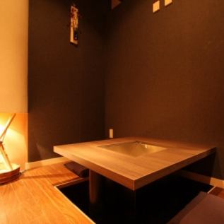 2名様からご利用出来る個室も、デートにぴったり！