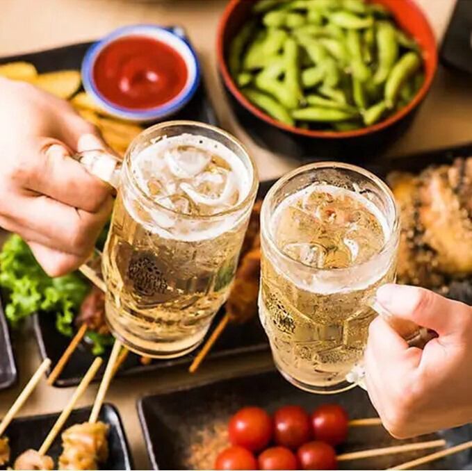 当日OK！【生ビールも飲み放題】2.5時間 飲み放題 1500円