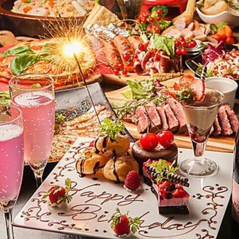 誕生日・記念日に無料サプライズ特典をご用意♪