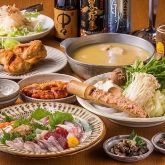 福岡を贅沢に楽しめる大和特選 大和ざんまいコース全8品4200円（税込) ＋1500円で2時間飲み放題
