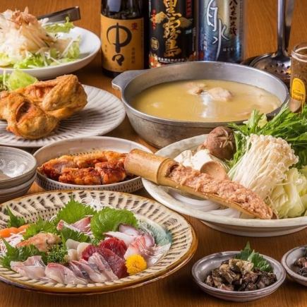 福岡を贅沢に楽しめる大和特選 大和ざんまいコース全8品4200円(税込) +1500円で2時間飲み放題