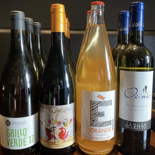 Italian natural wine available