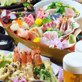 Available only from Sunday to Thursday (excluding days before holidays) ◆Easy Course◆ Includes 2 hours of all-you-can-drink [7 dishes in total] 3,500 yen