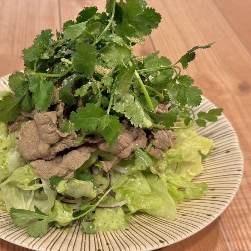 ラムしゃぶパクチーサラダ