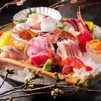 [All-you-can-eat and drink for unlimited time ◆ 170 items] "Wagyu beef, seafood, charcoal grilled yakitori, sashimi + Japanese cuisine" 5000 ⇒ 4000 yen