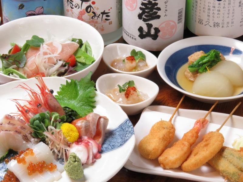 Can be reserved for 10 or more people!! Perfect for welcome and farewell parties! 6,000 yen "Rojiura Course" with 2 hours of all-you-can-drink included