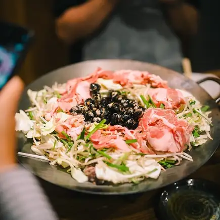 【月～木限定飲み放題30分延長◎】名物しじみ炊き肉『120→150分飲み放題付き5500円コース』
