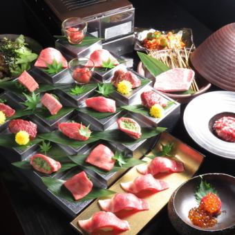 享受非凡的味道...新特色“黑套餐”松露飯，共11道菜，13,200日元（包含90分鐘無限暢飲）