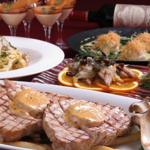 【地元食材を使ったオリジナルコース】120分飲み放題付洋食ビュッフェ　Platinum（プラチナ）