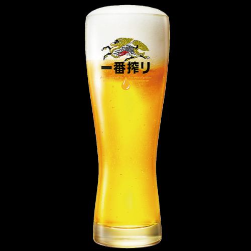 生ビール（キリン一番搾り、黒生等）