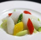 アスパラとイカ炒め