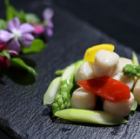 アスパラとホタテ炒め