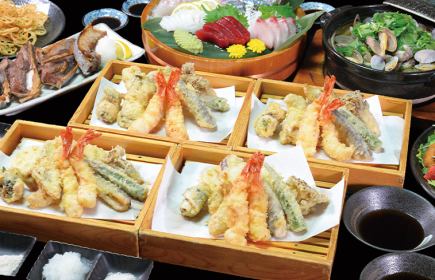 ★Early Summer Feast★【12-Kind Tempura Course】★All-you-can-drink included★