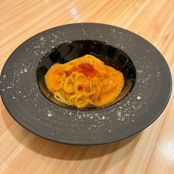 雲丹のクリームパスタ
