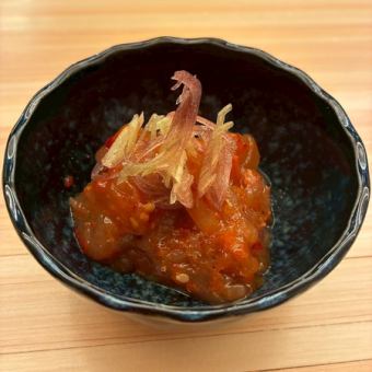 ホタテのひもチャンジャ