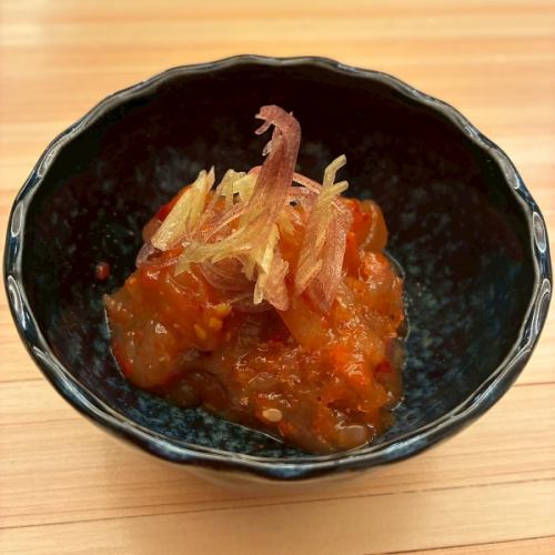 ホタテのひもチャンジャ