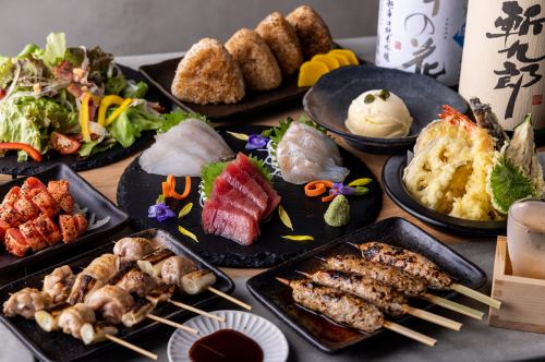 大山鶏の串焼など絶品料理