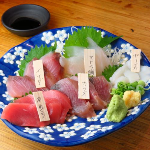 刺身五点盛り