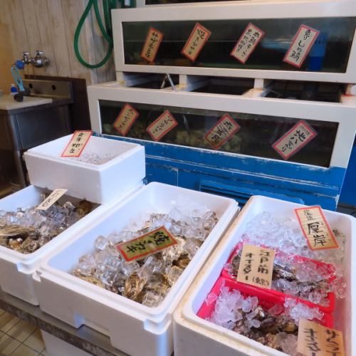 시장 직송! 신선한 해산물!
