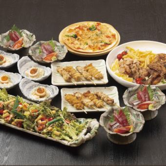 【2時間飲み放題付き】魚彦名物を盛り込んだパーティープラン 全6品 4,000円(税込)