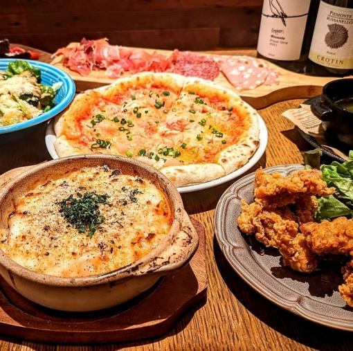 [120-minute 12-course Neapolitan meal] All-you-can-drink + wine buffet included 3,500 yen (tax included)