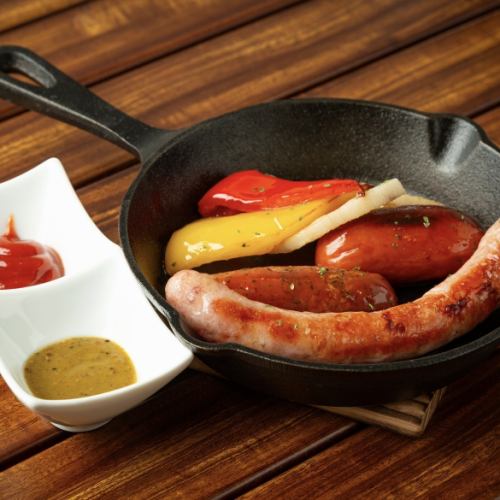 Assortment of 3 kinds of sausages