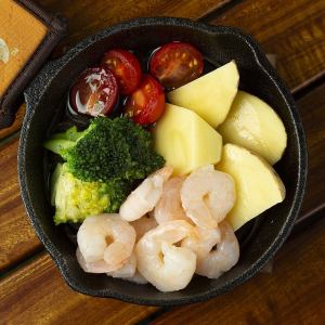 エビとじゃがいも