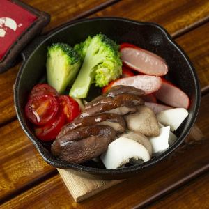 きのことソーセージ