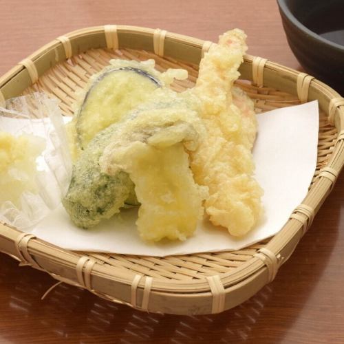 海老天入天ぷら盛り合わせ