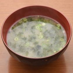青さの味噌汁/ワカメの味噌汁/白ごはん（大・中・小）