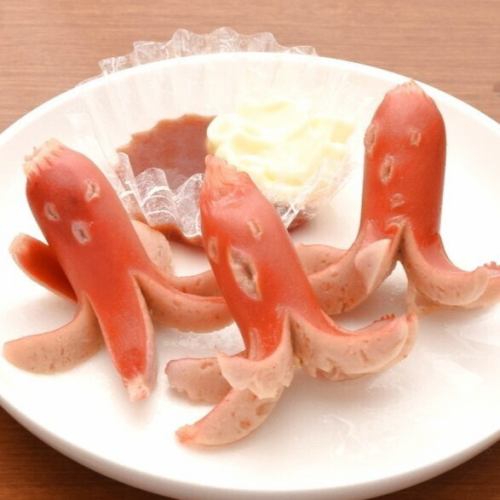 赤ウィンナー/揚げたこ焼き